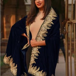 velvet shawl for women
