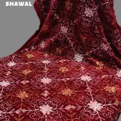 women velvet shawl