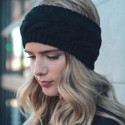 knitted ear warmer headwrap – stylish thermal winter accessory & perfect gift