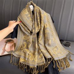 luxury cashmere pashmina shawl, soft, cozy winter scarf for women